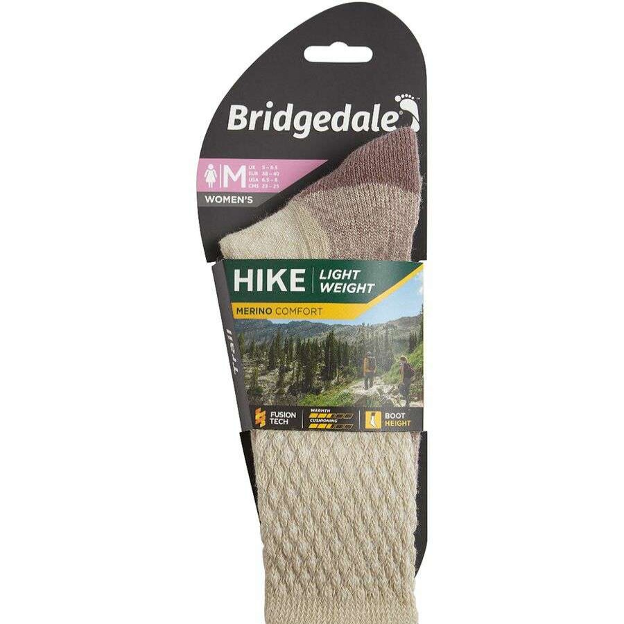 Clothing * | Bridgedale Hike Lightweight Merino Comfort Boot Sock Women'S Online Sand