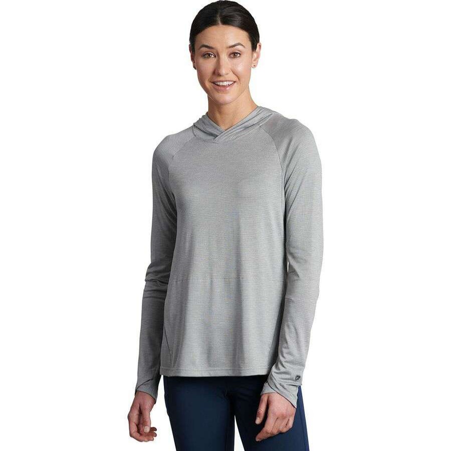 Clothing * | Kuhl Engineered Hooded Top Women'S Best Price Cool Grey