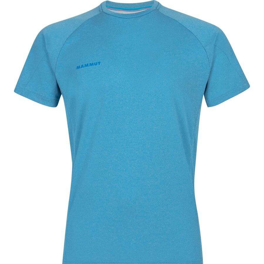 Clothing * | Mammut Aegility T-Shirt Men'S Quick Delivery Gentian Melange