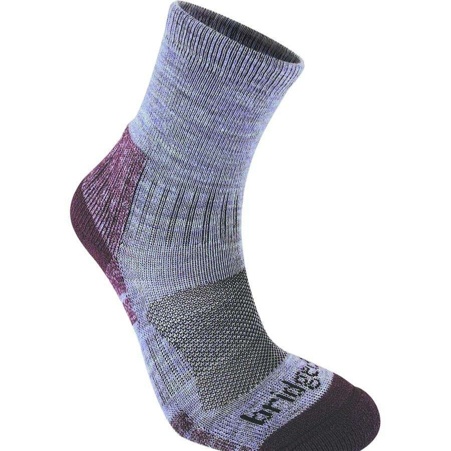 Clothing * | Bridgedale Hike Lightweight Merino Endurance Ankle Sock Women'S Online Discount Heather/Damson