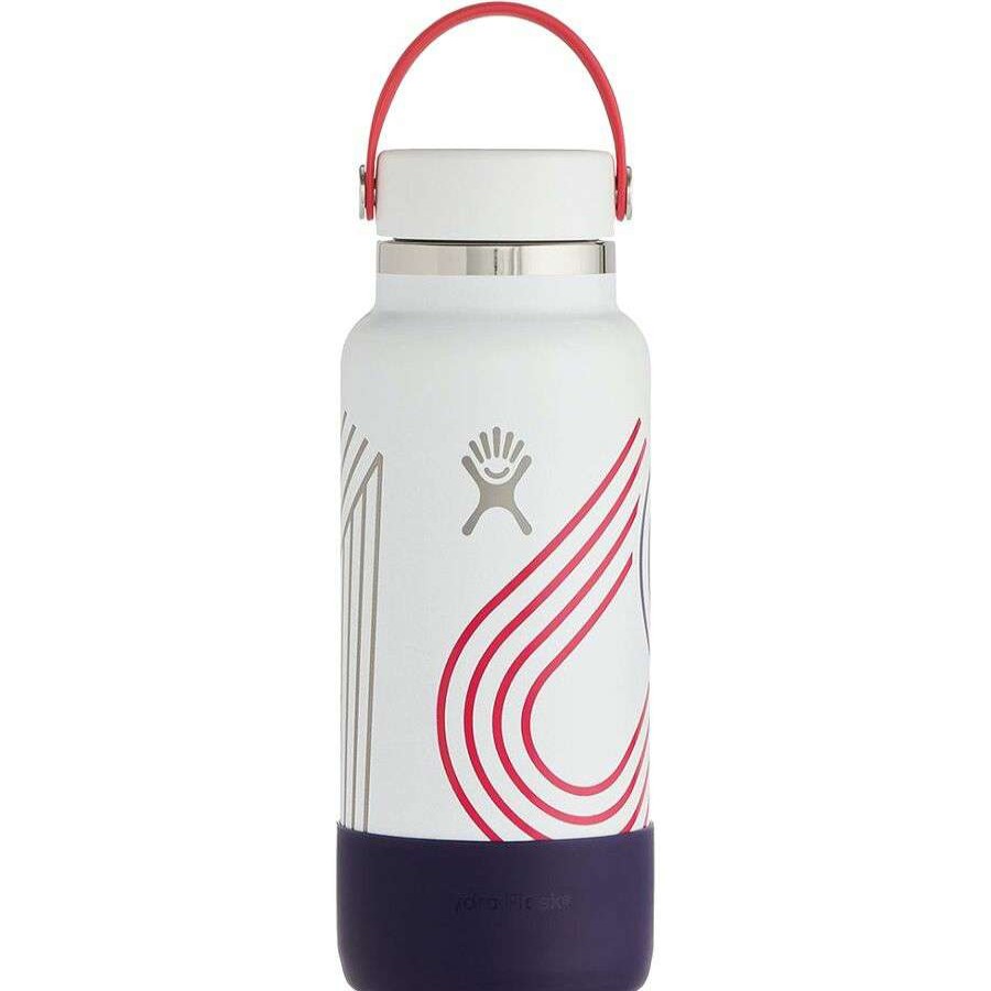 Hiking Hydration * | Hydro Flask 32Oz Wide Mouth Flex Cap Usa Water Bottle Limited Edition