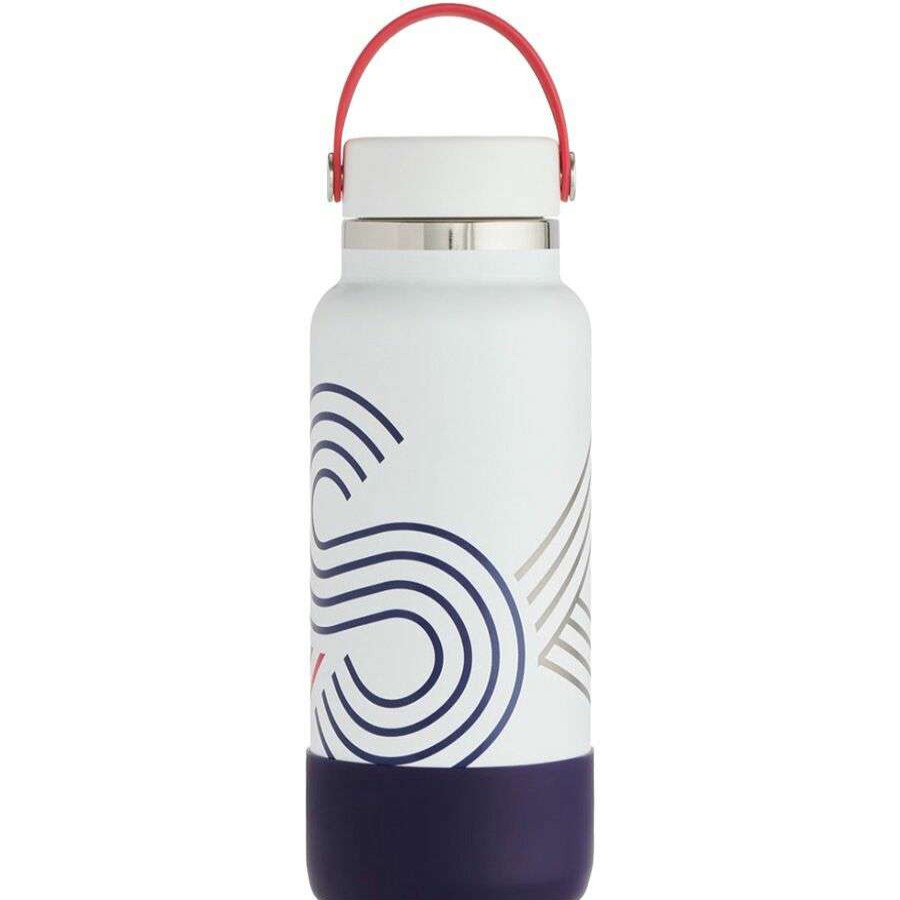 Hiking Hydration * | Hydro Flask 32Oz Wide Mouth Flex Cap Usa Water Bottle Limited Edition